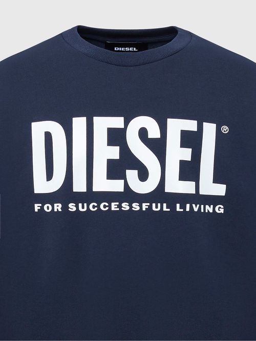Poleron Diesel S Gir Division Logo Sweat Shirt 81E Azul